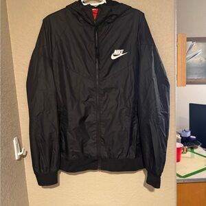 Nike Men's Black Windbreaker Jacket